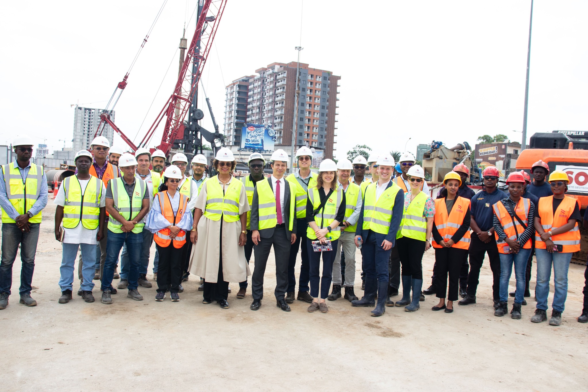 U.S. Ambassador Jessica Davis Ba Visits Construction Site of KOUMASSI Interchange