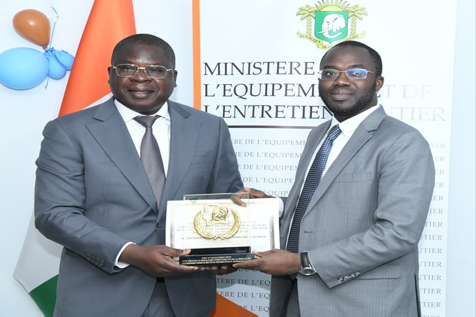 ETS MSSZ honored as a leader in Côte d’Ivoire’s infrastructure sector at National Excellence Day