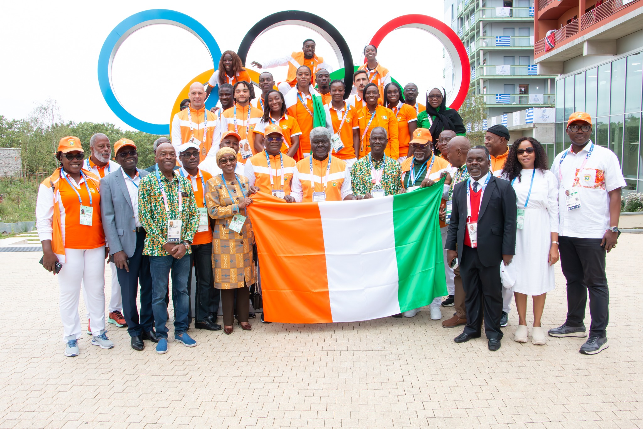 A Special Moment with Our Athletes at the Paris 2024 Olympic Village